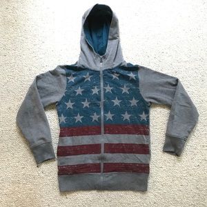 Hoodie with Stars and Stripes